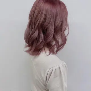セミロング カラー ヘアアレンジ 🤍韓国ヘア特化 🤍力丸🤍のヘアスタイル