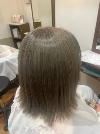 ミディアム カラー 浅香山✨美髪✨ やまもとあきこのヘアスタイル