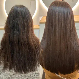 ロング カラー ヘアアレンジ キッズ 横浜関内髪質改善 re:Magoのヘアスタイル