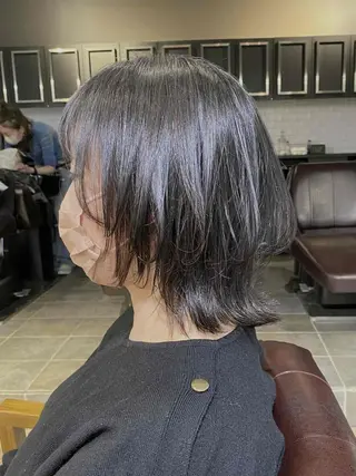 カラー ミディアム 前田 裕介のヘアスタイル