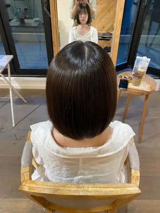 ミディアム mai🤍透明感/ 縮毛矯正/藤沢のヘアスタイル