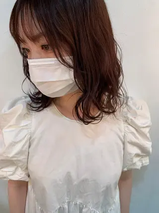 ミディアム カラー ヘアアレンジ TSUNA 🌙 Lim 五反田のマツエク・マツパデザイン