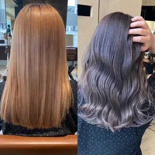 カラー 顔まわりの神様✨ 透明感カラー藤嶋秀幸のヘアスタイル