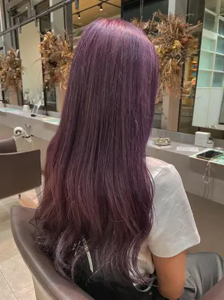 ロング カラー 原 萌香のヘアスタイル