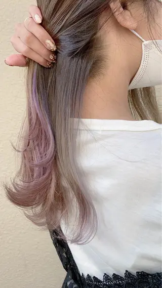ロング カラー 舩坂 友賀のヘアスタイル