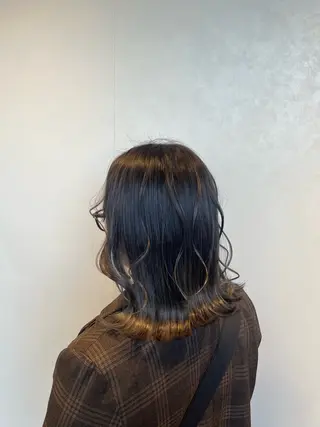 ミディアム 大宮レイヤーカット× 透明感カラー　rioのヘアスタイル