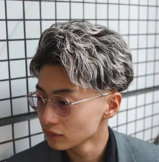 ショート カラー パーマ メンズ 💈men's💈 satoru中目黒のヘアスタイル
