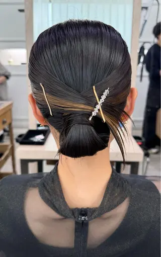 ミディアム ヘアアレンジ 戸田 美蘭のヘアスタイル