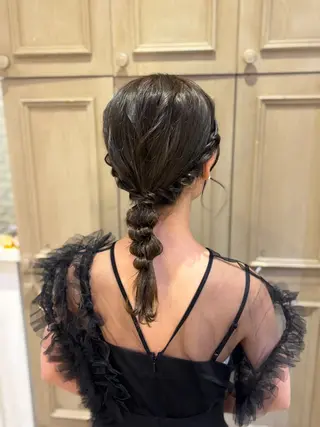 ヘアアレンジ 🇰🇷韓国レイヤー 多幸感メイク🤍のヘアスタイル