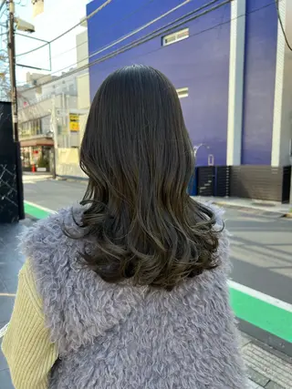 セミロング カラー 似合わせヘア🫶🏻 つきいてるみのヘアスタイル