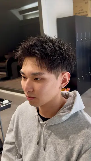 ショート パーマ メンズ 🌀メンズパーマ特化 名古屋/しゅうと🌀のヘアスタイル