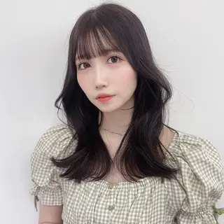 ミディアム カラー ✨️美髪矯正×似合わ せ艶カラー✨藤田透のヘアスタイル
