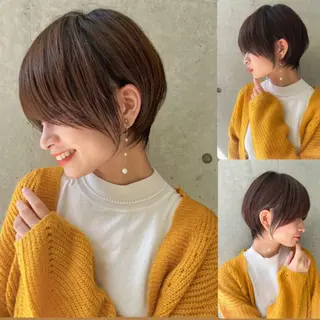 ショート カラー 岡安優太 顔まわり似合せが得意のヘアスタイル