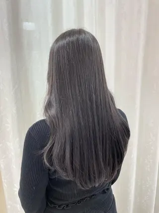 ロング カラー 對馬 光梨のヘアスタイル