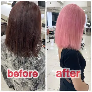 ミディアム カラー ハイトーンエクステ 🎩カズキ🎩のヘアスタイル
