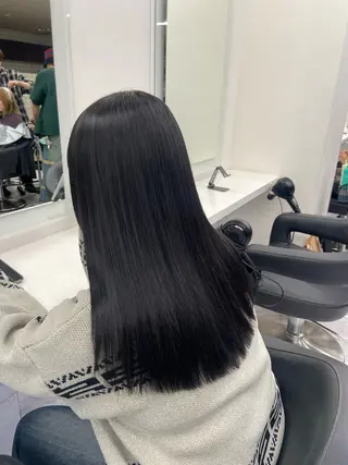 セミロング カラー ヘアアレンジ Over hair_ misakiのヘアスタイル