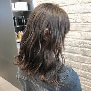 ミディアム カラー ノンダメージ髪質改善 カラー💎/KURAのヘアスタイル