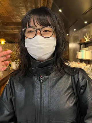 ロング パーマ haco＋所属・圧倒的デザイン力 店長🎨RENAのヘアスタイル