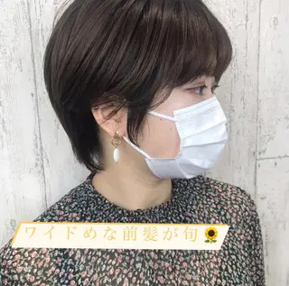 ショート カラー 田中 あかねのヘアスタイル