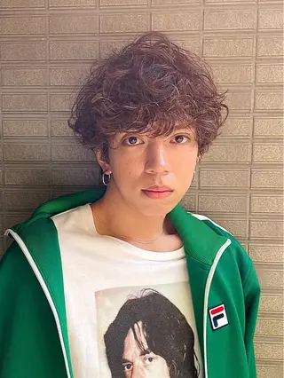 ミディアム パーマ メンズ 小山功陽 /メンズスタイルのヘアスタイル