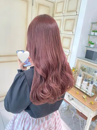 ロング カラー ヘアアレンジ 透明感カラー 古山 結季🌙🖤のヘアスタイル