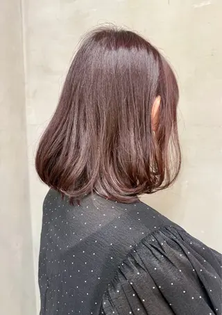 ミディアム カラー 徳重 美香のヘアスタイル