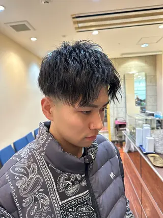 パーマ メンズ 韓国メンズヘア 田城伶治のヘアスタイル