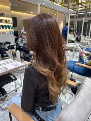 ロング カラー AMI ウルフパーマ/メンズのヘアスタイル