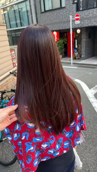 ロング カラー 渋谷　今泉ひろき 髪質改善×美髪矯正のヘアスタイル