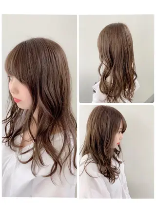 ロング カラー パーマ ヘアアレンジ 松川 智行のヘアスタイル