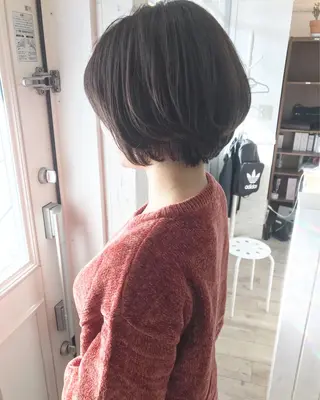 ショート パーマ 秋月 亜耶のヘアスタイル