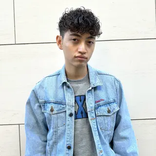 ショート パーマ メンズ 🌈圧倒的デザイン パーマ　関和希のヘアスタイル