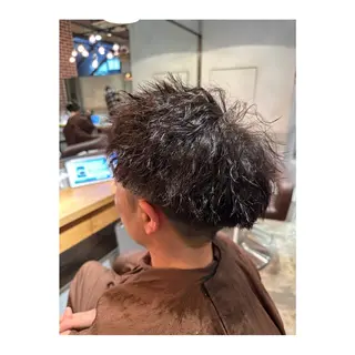 ショート パーマ メンズ 髪質改善 すずきひじりのヘアスタイル