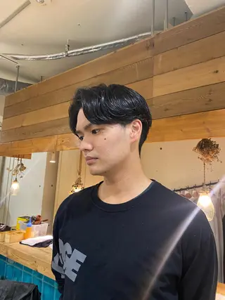 パーマ メンズ 竹内 柚子のヘアスタイル