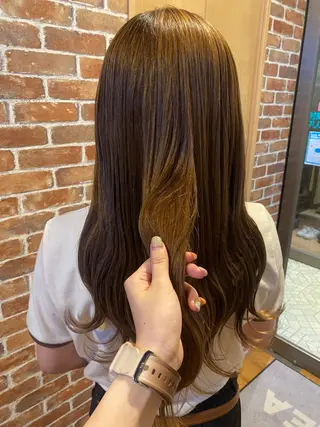 ロング カラー 透明感カラー/韓国 ヘア🩶yuri🩵のヘアスタイル