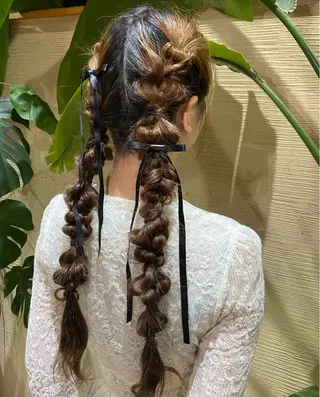 ロング luna ayane ／透明感カラーのヘアスタイル