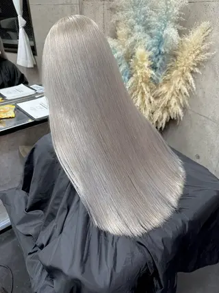 ロング カラー ⭕️ダメージレス特化 髪質改善🥇丸山憲人のヘアスタイル