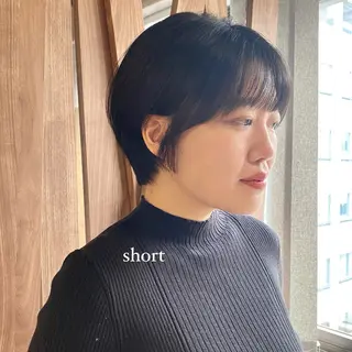 ショート 久力琴音''透明感 カラー''アレンジのヘアスタイル