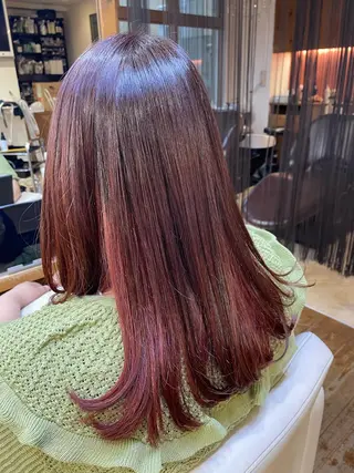 ミディアム 山木 裕子のヘアスタイル