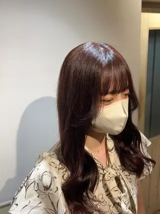 ロング カラー レイヤーカット/ 縮毛矯正🇰🇷早坂のヘアスタイル