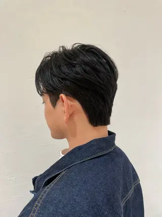 ショート パーマ メンズ 樋笠 知佳のヘアスタイル