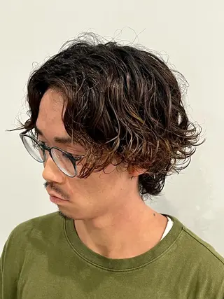 パーマ メンズ 🏁片倉 玲旺🏁のヘアスタイル