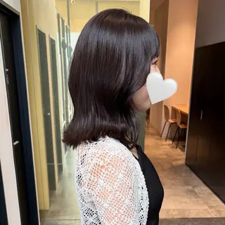 ミディアム カラー mao ｜ 柔らか艶カラー🫧のヘアスタイル