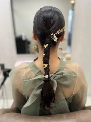 ロング 🌟天王寺ヘアセット 🥑アレンジ師🌟のヘアスタイル