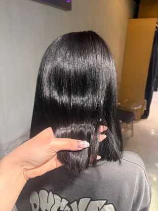 セミロング カラー メンズ honoka ワンカラー/髪質改善のヘアスタイル