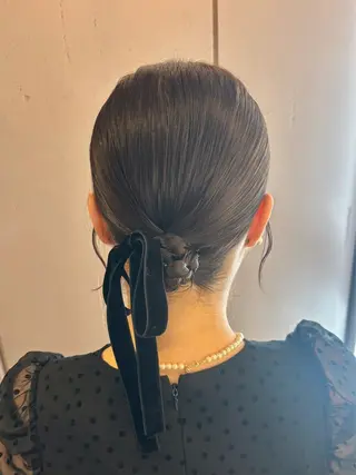 セミロング ヘアアレンジ 🎼レイヤー/透明感 カラー/nene♬のヘアスタイル