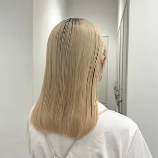 りな🪽カット /縮毛/透明感カラーのヘアスタイル