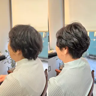 ショート パーマ 野村 果音(カノン)のヘアスタイル