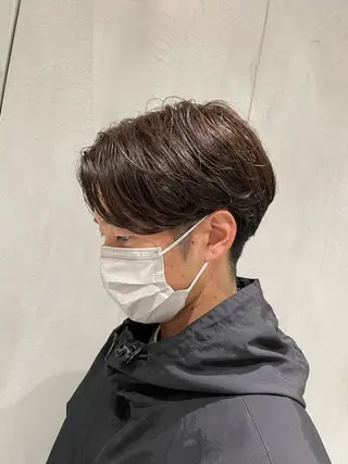 メンズ オリーブ カラー✨有坂映哉のヘアスタイル