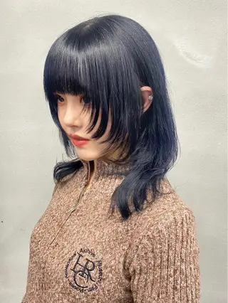 セミロング カラー 柏 デザインカラー/ レイヤー🐣シオリのヘアスタイル